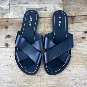 Women’s Black J. Crew‎ Cyprus Sandals, Size 8